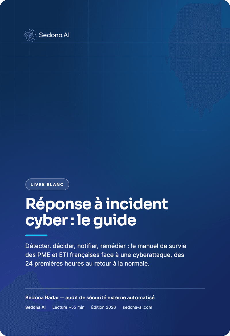 Couverture du livre blanc « Réponse à incident cyber : le guide »